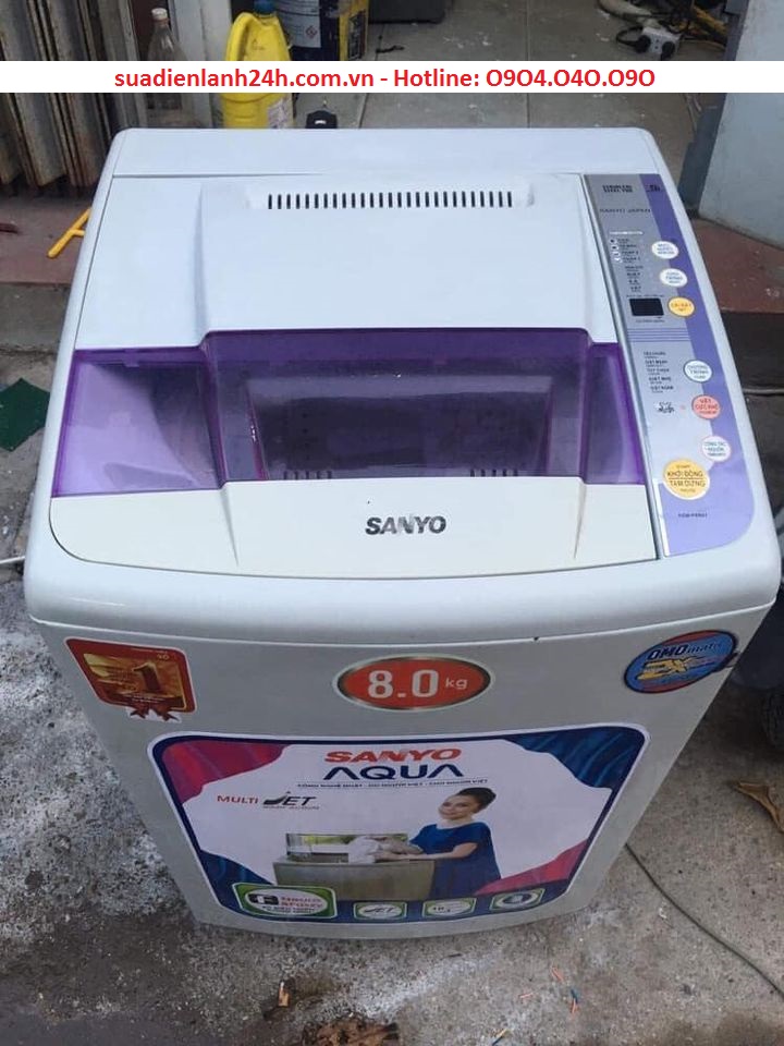 Máy giặt cửa đứng Sanyo cũ 8KG