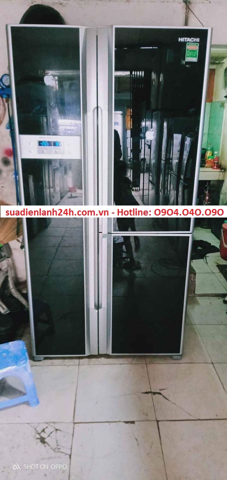 Tủ lạnh cũ Hitachi side by side 540lit